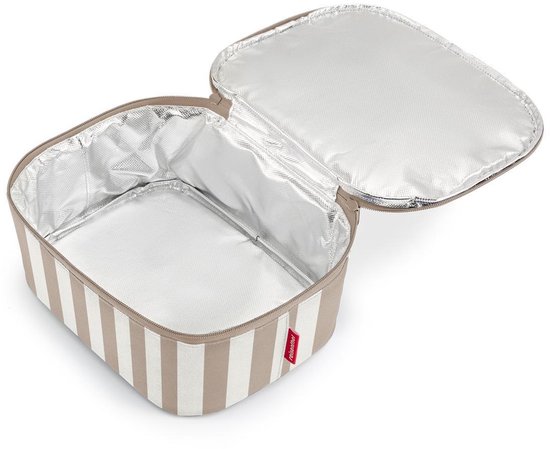 Reisenthel Coolerbag M Pocket Koeltas - 4,5L - Summerstripes Coffee Zand van Reisenthel — afbeelding 3