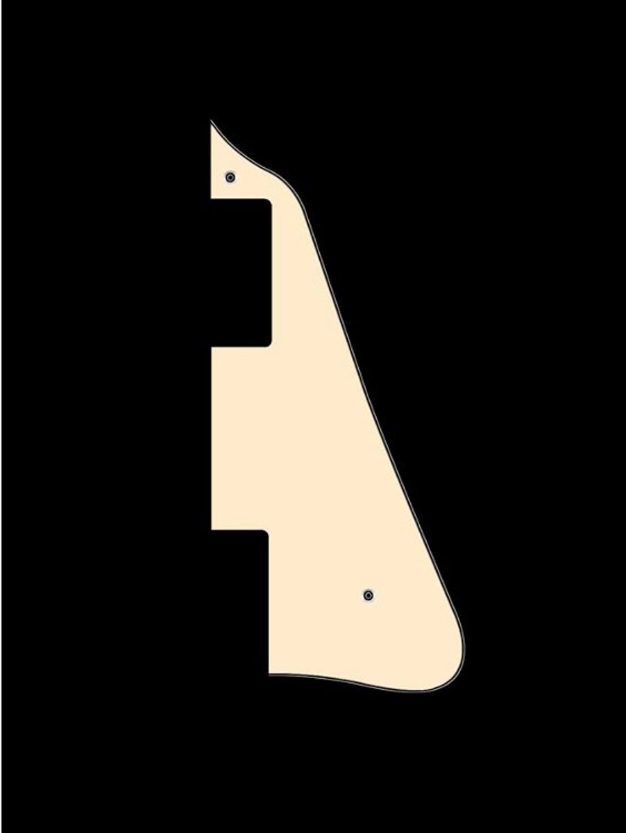 Boston LP-313-VW pickguard, LP-model, standard, 3 ply, vintage white