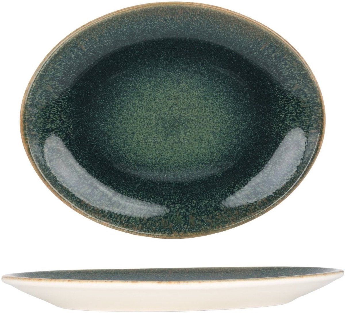 Bonna Serveerschaal - Ore Mar - Porselein - 25x19 cm - set van 2