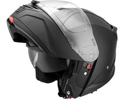 BEON B711 Motorhelm - L - Systeemhelm met Zonnevizier - Verstelbare integraalhelm - Jethelm - Mat Zwart