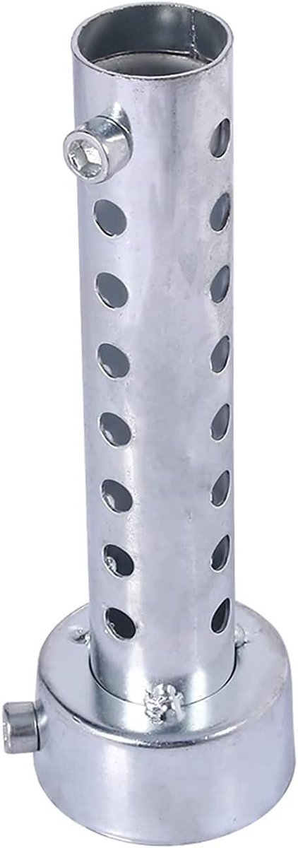Provento - Universele Motorfiets Uitlaat demper demperinzetstuk Zilver (45mm) met geluiddemper