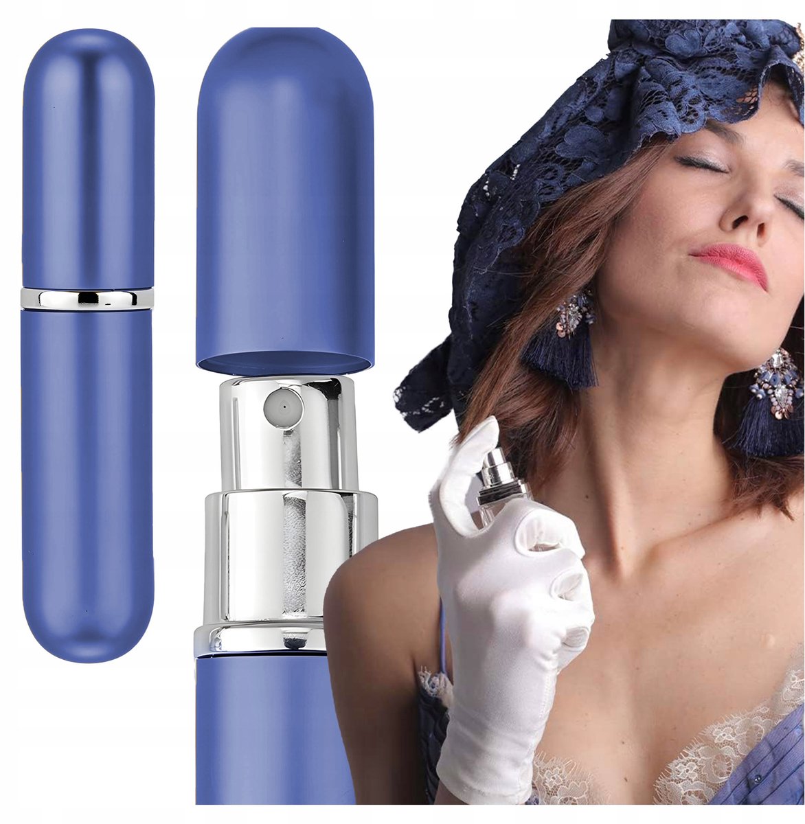 Reisverstuiver Parfum Flesje 6ml Blauw - Compact en Lekvrij