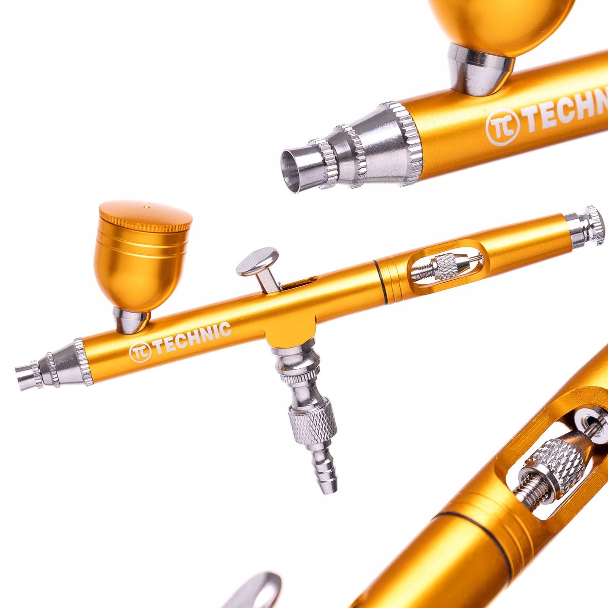 Aerograaf B-130P Double Action Goud 0.3mm voor Modelbouw