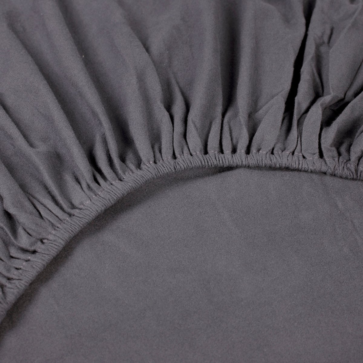 Kayori Showa Hoeslaken Flanel - 180x200cm - Matrasdikte 35 cm - Rondom Elastiek - Antracite