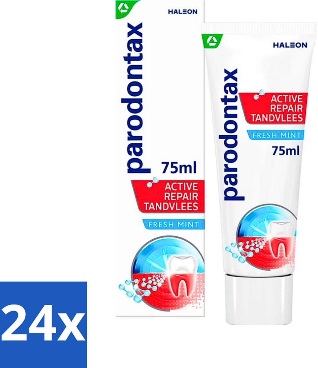 Parodontax - Tandpasta - Active Repair Tandvlees - Fresh Mint - 75 ml - Voordeelverpakking - 24 stuks