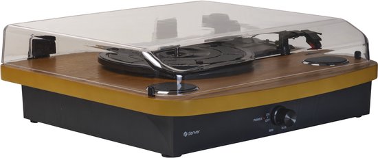 Denver Platenspeler Dual Bluetooth - Ingebouwde Speakers - USB - Retro - Hout - VPL230LW — afbeelding 5