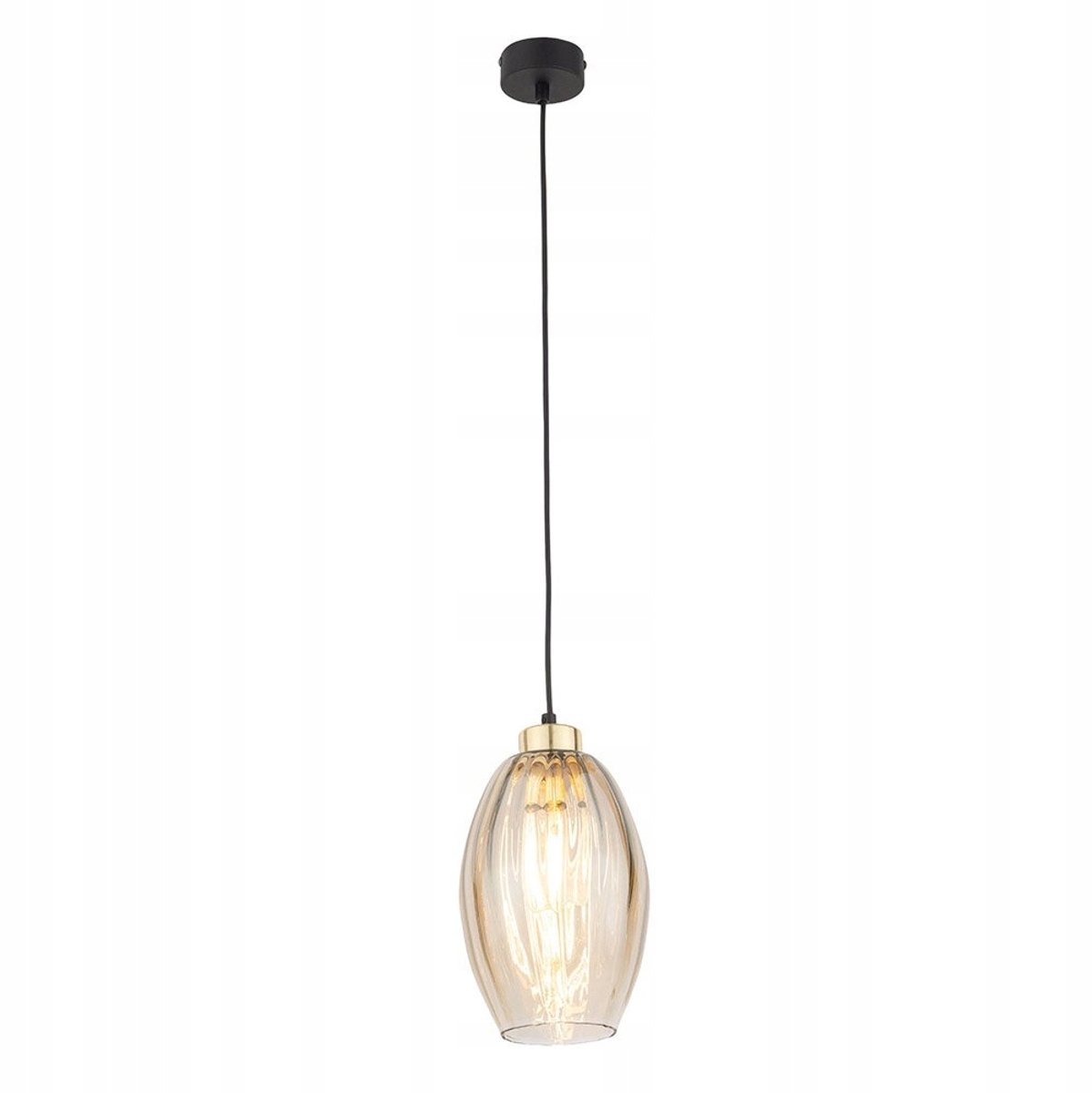 SEBO 4633 Hanglamp - TK Lighting - Zwart/Goud/Amber