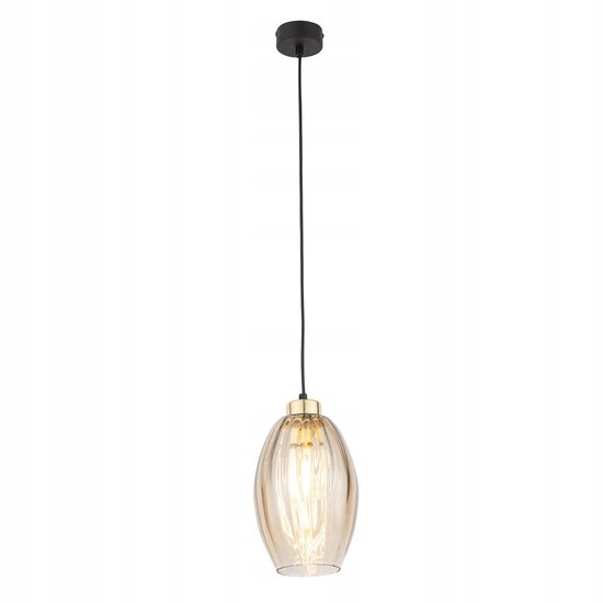 Sebo Light SEBO 4633 Hanglamp - TK Lighting - Zwart/Goud/Amber | bol