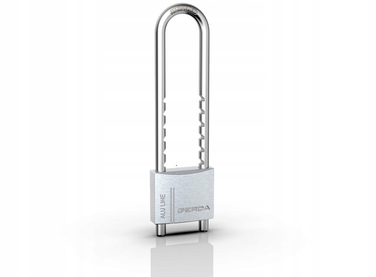Gerda aluminium hangslot met verstelbare beugel (60-150 mm)