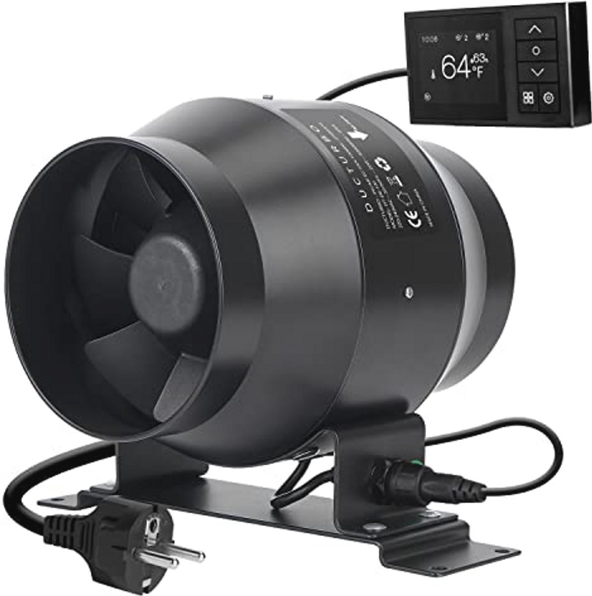 Regelbare Buisventilator 100 mm voor Groeitenten en Ventilatie – 275 m³/u