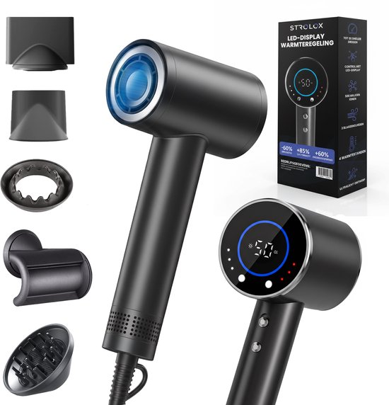 Strolox® Ionische Föhn met Diffuser