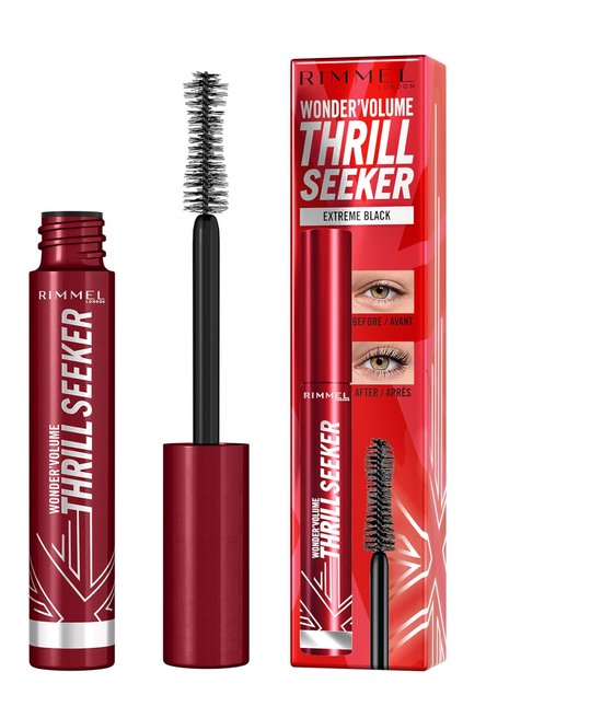 Rimmel London Wonder'Volume Thrill Seeker Mascara - 001 Extreme Black, 8 ml