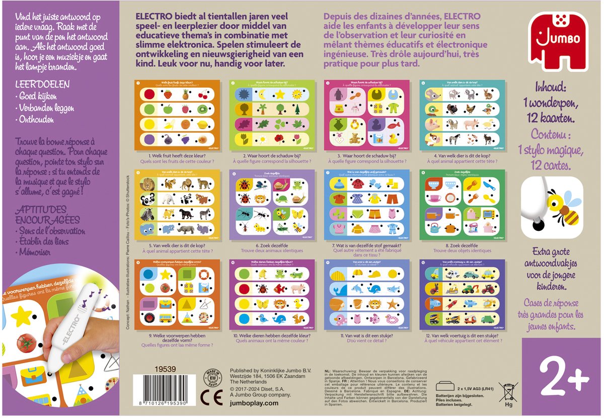 Jumbo - Electro Wonderpen - Ontdek Vormen & Kleuren - Educatief spel - Vanaf 2 jaar — afbeelding 19