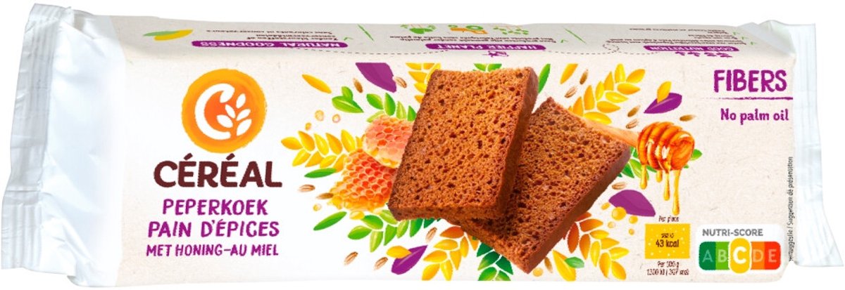 Céréal Ontbijtkoek Honing - 5 x 300 gr - Voordeelverpakking