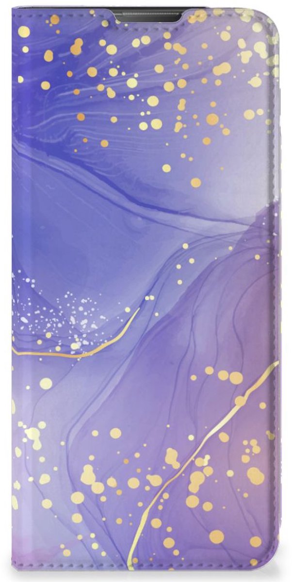 Bookcase voor Motorola Moto E20 Watercolor Paars
