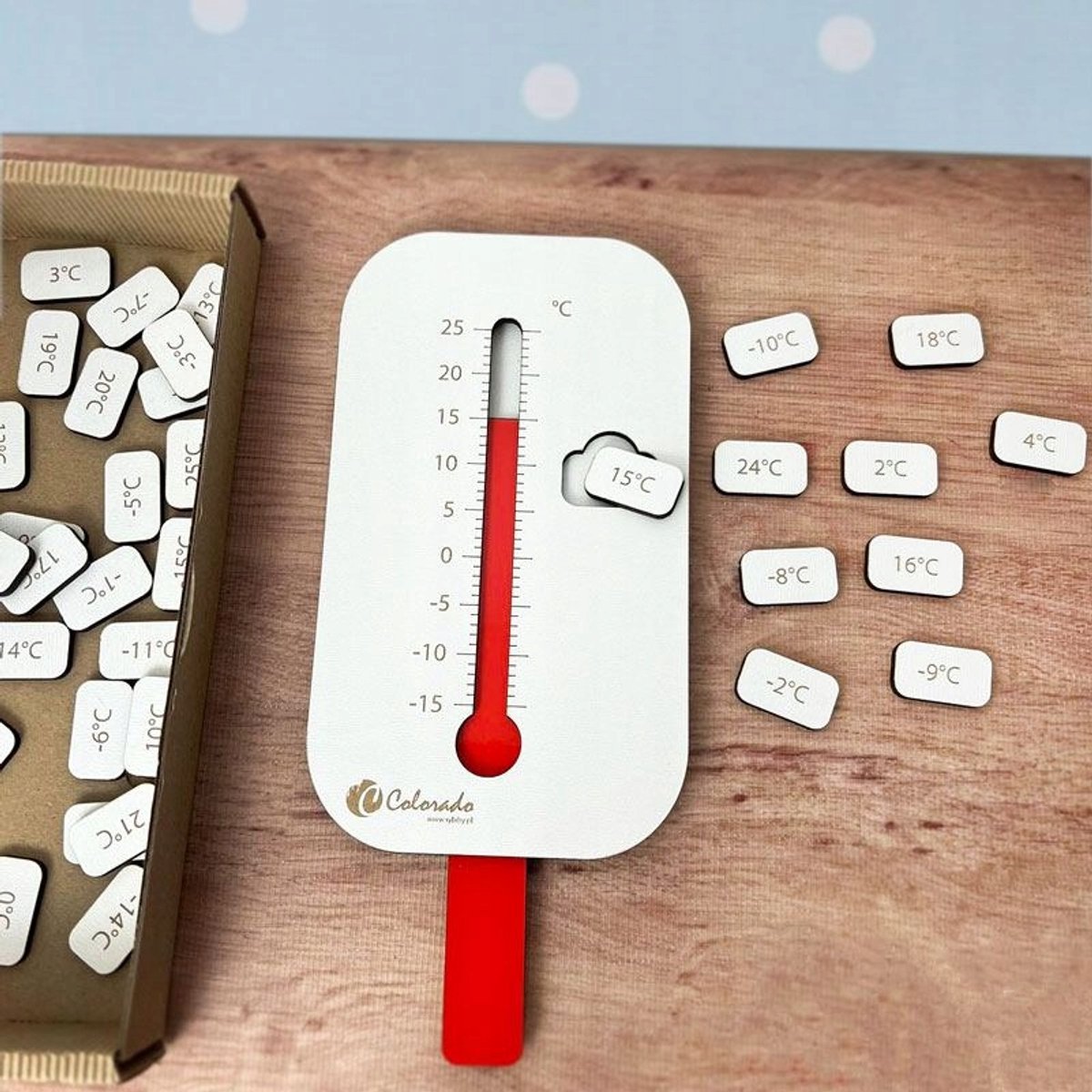 Educatieve Thermometer Colorado - Houten Leerzaam Speelgoed