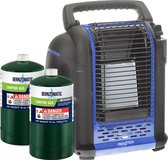 Z.M.C 2-in-1 draagbare gaskachel en gasfornuis met LPG