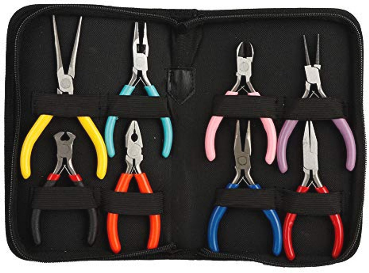 Mini Tang Set voor Sieraden maken - 8 Stuks Stalen Gereedschap