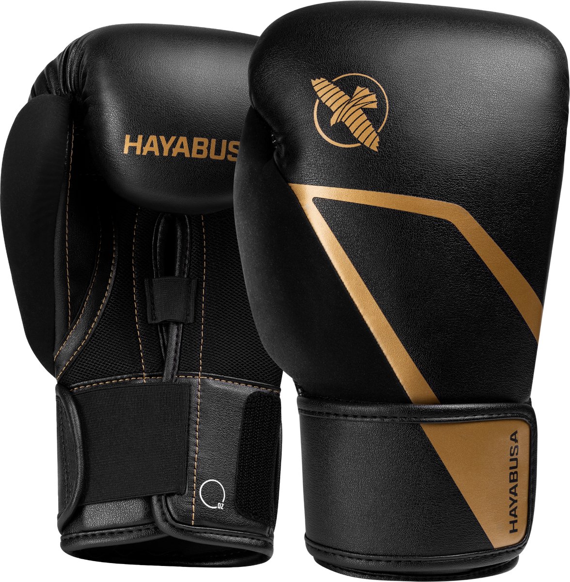 Hayabusa E1 Bokshandschoenen - Zwart/Goud 12 oz
