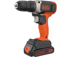 BLACK+DECKER 18V 1 Speed Drill Driver & 1x 1.5Ah Batt - BCD001C1-QW