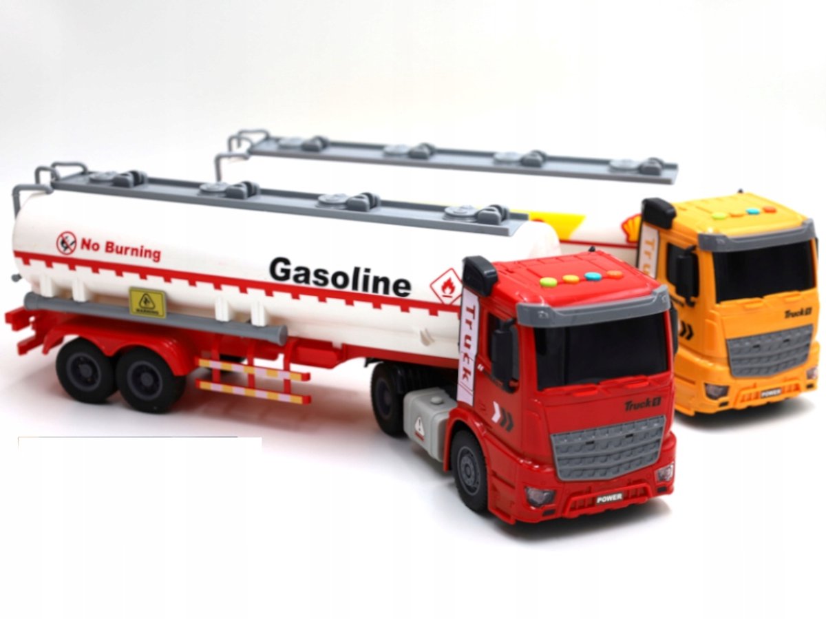 Speelgoed Tankwagen Vrachtwagen met Trailer, Licht & Geluid
