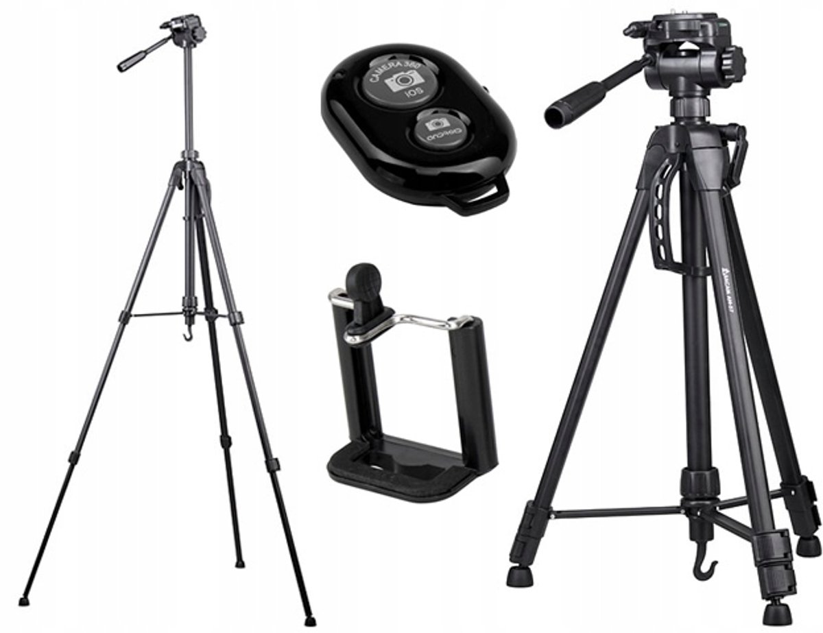 Statief 160cm met Telefoonhouder & Bluetooth Afstandsbediening