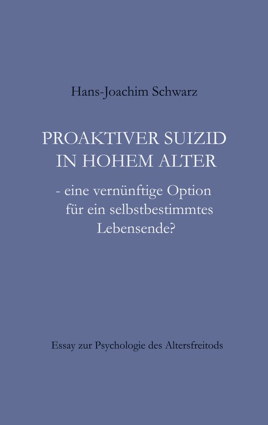 Proaktiver Suizid in hohem Alter - cover