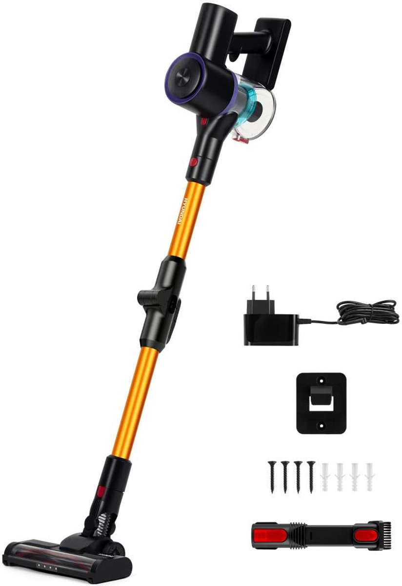 Hyundai Electronics - Draadloze Steelstofzuiger - 140W Flexi Pro - Sunrise - Met Knikstang – foto 6