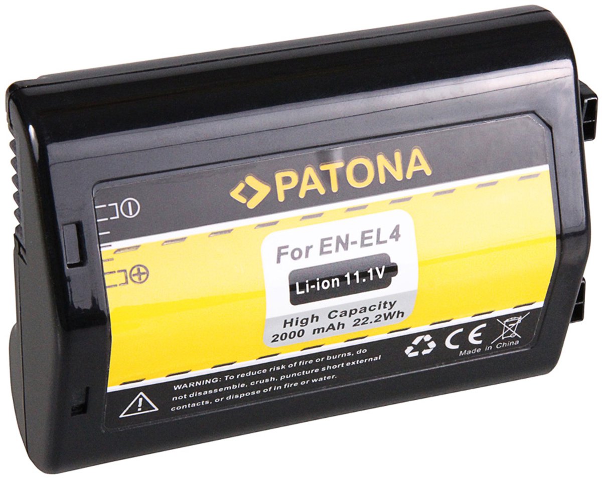 PATONA Battery for Nikon EN-EL4 EN-EL4a D2H D2Hs D2X D2Xs D3 D3X F6