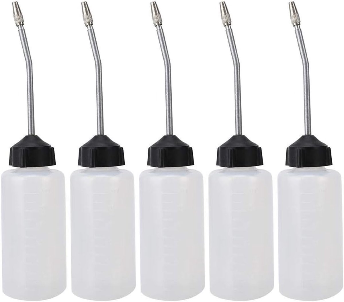 Oil Dispenser voor Naaimachine - 120 ml - Extended Nut - Oil Tip - Pack van 5