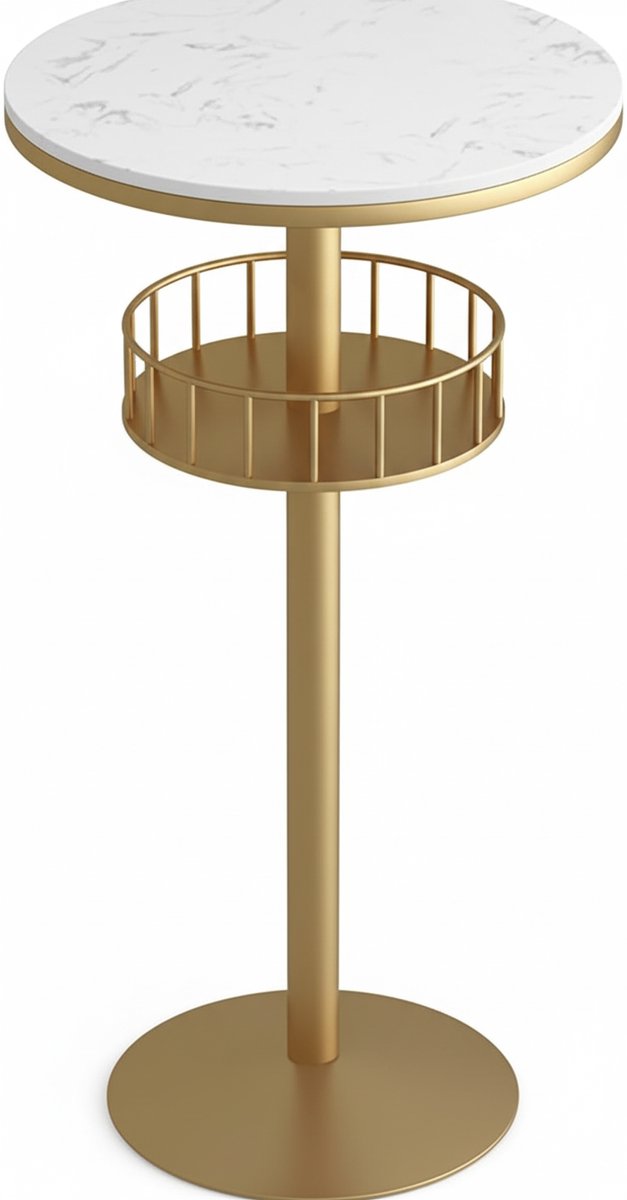 Design Barkrukken Set van 2 - Hoogteverstelbaar - 360° Draaibaar - Wit - Novihome