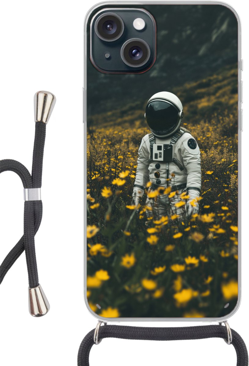 Astronaut - Bloemen - Veld - Geel