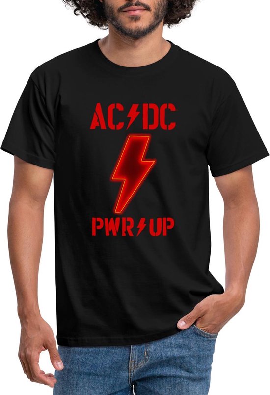 AC/DC Logo Ontwerp Met Power Up Tracks Rugprint | bol