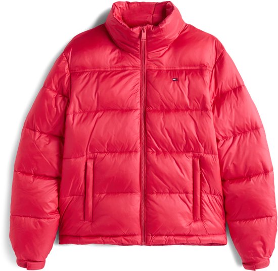 Veste Tommy Jeans Tjw Pckbl Hood Ess Dw0dw21619 Xi5 Cerise Vintage Femme Taille - XS