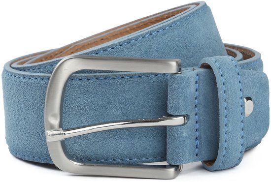 Suède Herenriem 30mm Breed met Zilveren Gesp Suède Herenriem 30mm Breed met Zilveren Gesp
