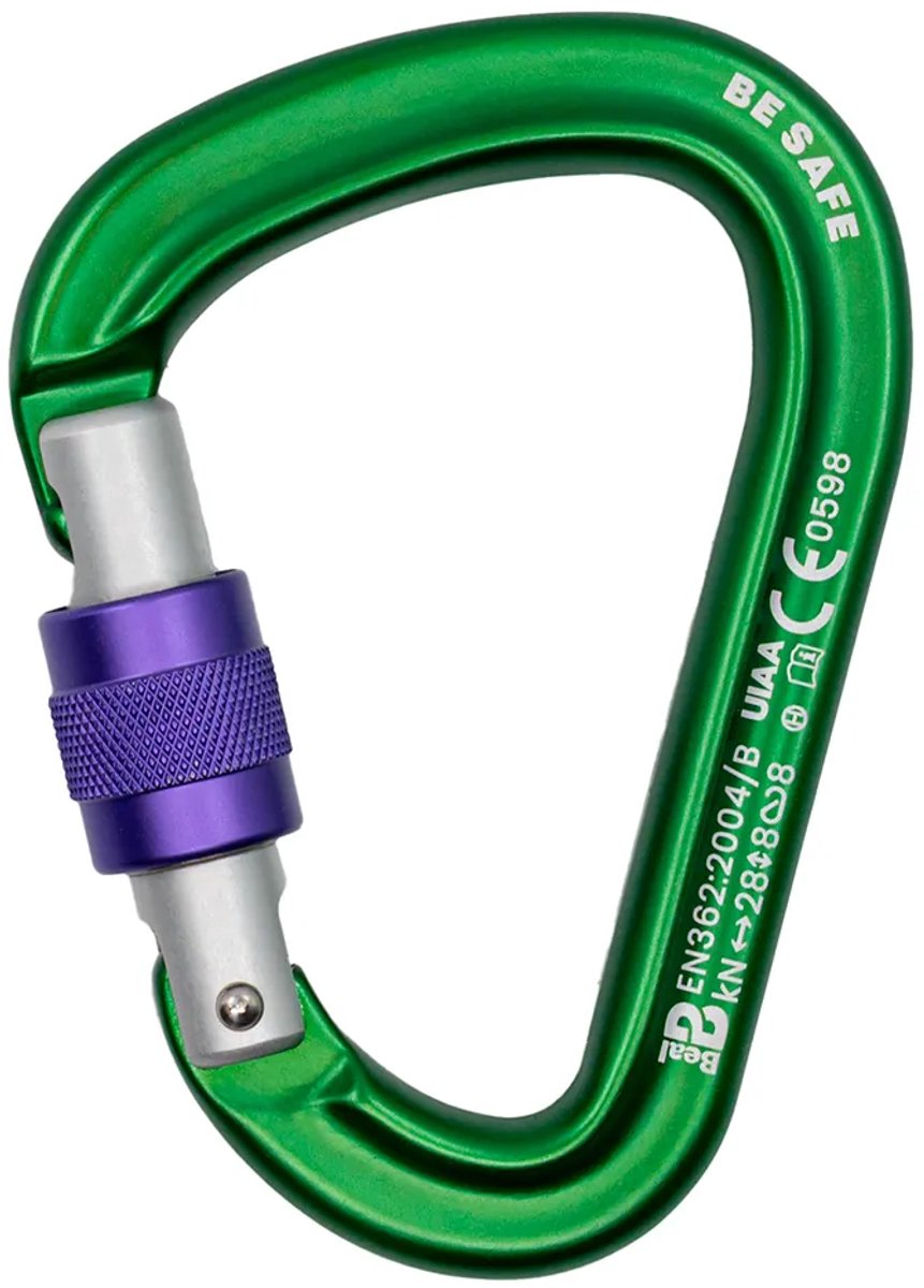 Beal Be Safe Karabijnhaak Groen