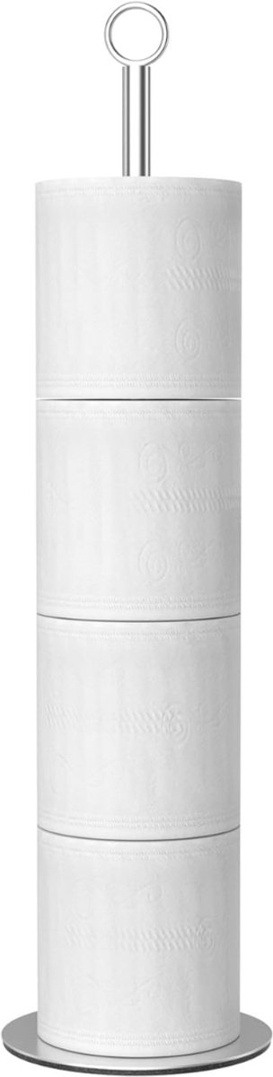White-Label® Toiletbutler - Toiletrolhouder Staand - Roestvrij Staal