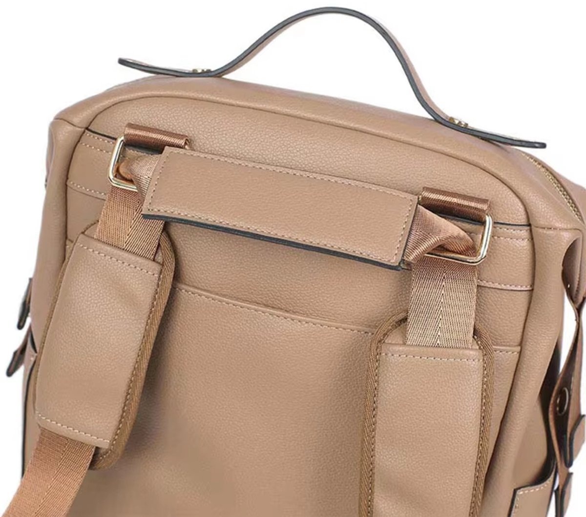 Multifunctionele Lederen Luiertas Grote Capaciteit Babytas Zwangerschaps Rugzak Babyverzorging Luiertassen Reizen Outdoor Baby Rugzak Mama Tas Luiertassen Opbergruimte Baby Essentials – foto 5