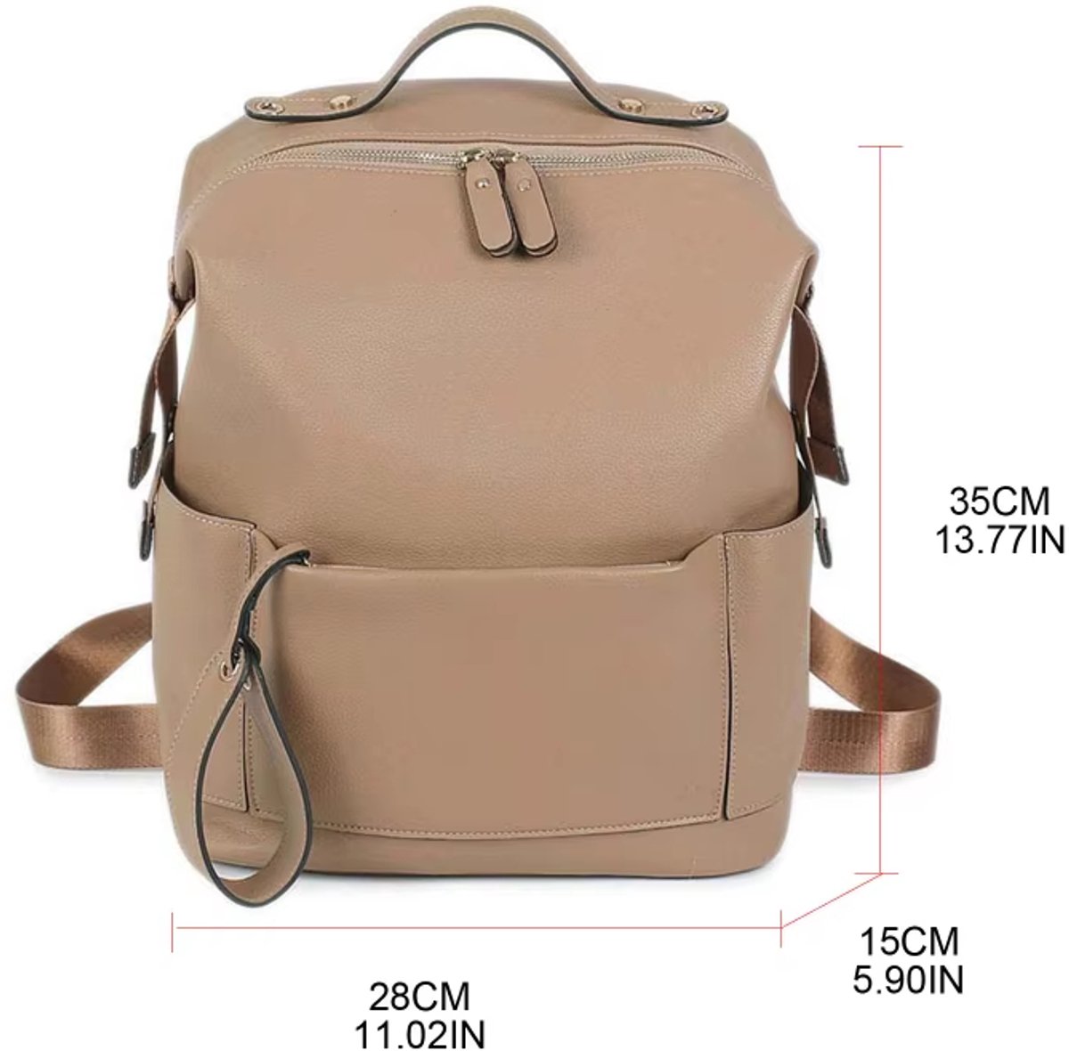 Multifunctionele Lederen Luiertas Grote Capaciteit Babytas Zwangerschaps Rugzak Babyverzorging Luiertassen Reizen Outdoor Baby Rugzak Mama Tas Luiertassen Opbergruimte Baby Essentials – foto 7