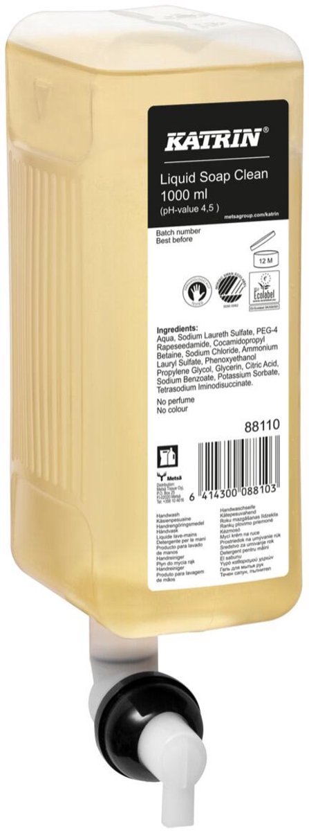 Katrin vloeibare zeep 88110 Clean | flacon van 1000 ml