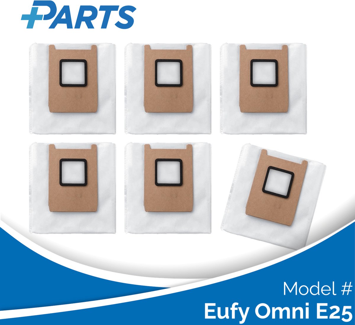 Eufy Omni E25 Stofzakken (6 Stuks, Plus.Parts® alternatief voor T29YQA20)