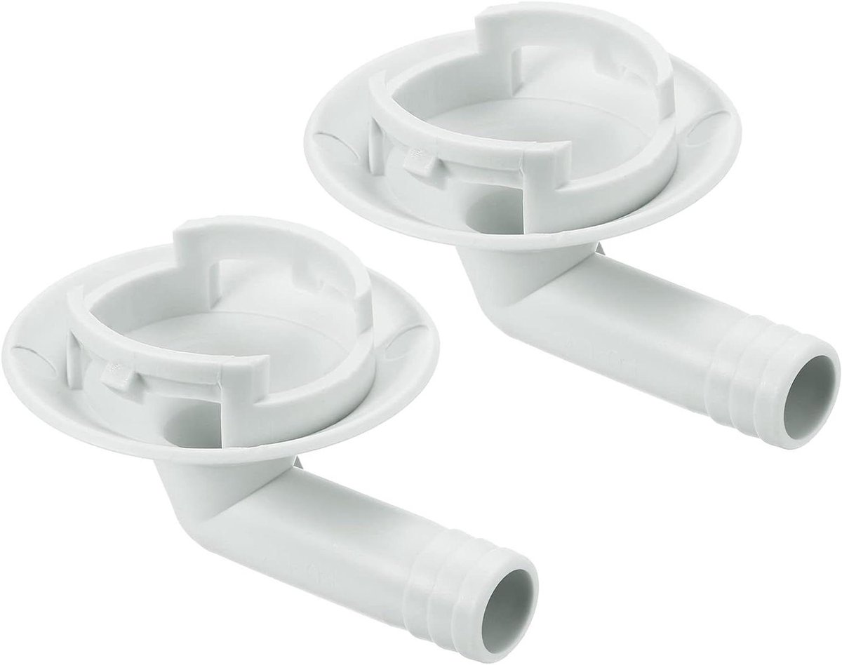 Provento - Afvoerslang airco 40 mm buis elleboog reserveonderdeel - 2 stuks beige