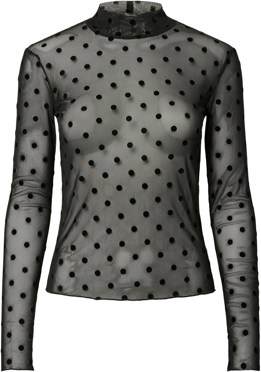 PIECES - PCJESHI LS HIGH NECK TOP JRS BC - Meisjes - Blouses
