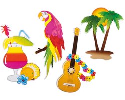 Feestdecoraties Hawaii 4-delig