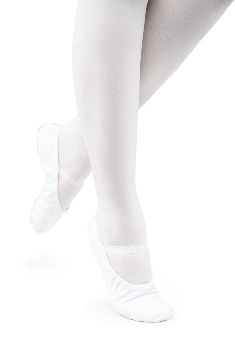 Arabesque Cinderella – Jongeren balletschoenen – Wit – Canvas – Splitzool – Maat 32