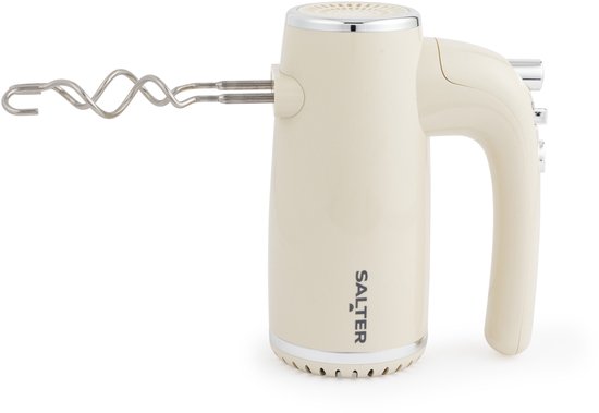 Salter Retro Handmixer - 400 W - Verwijderbare Accessoires - Crème