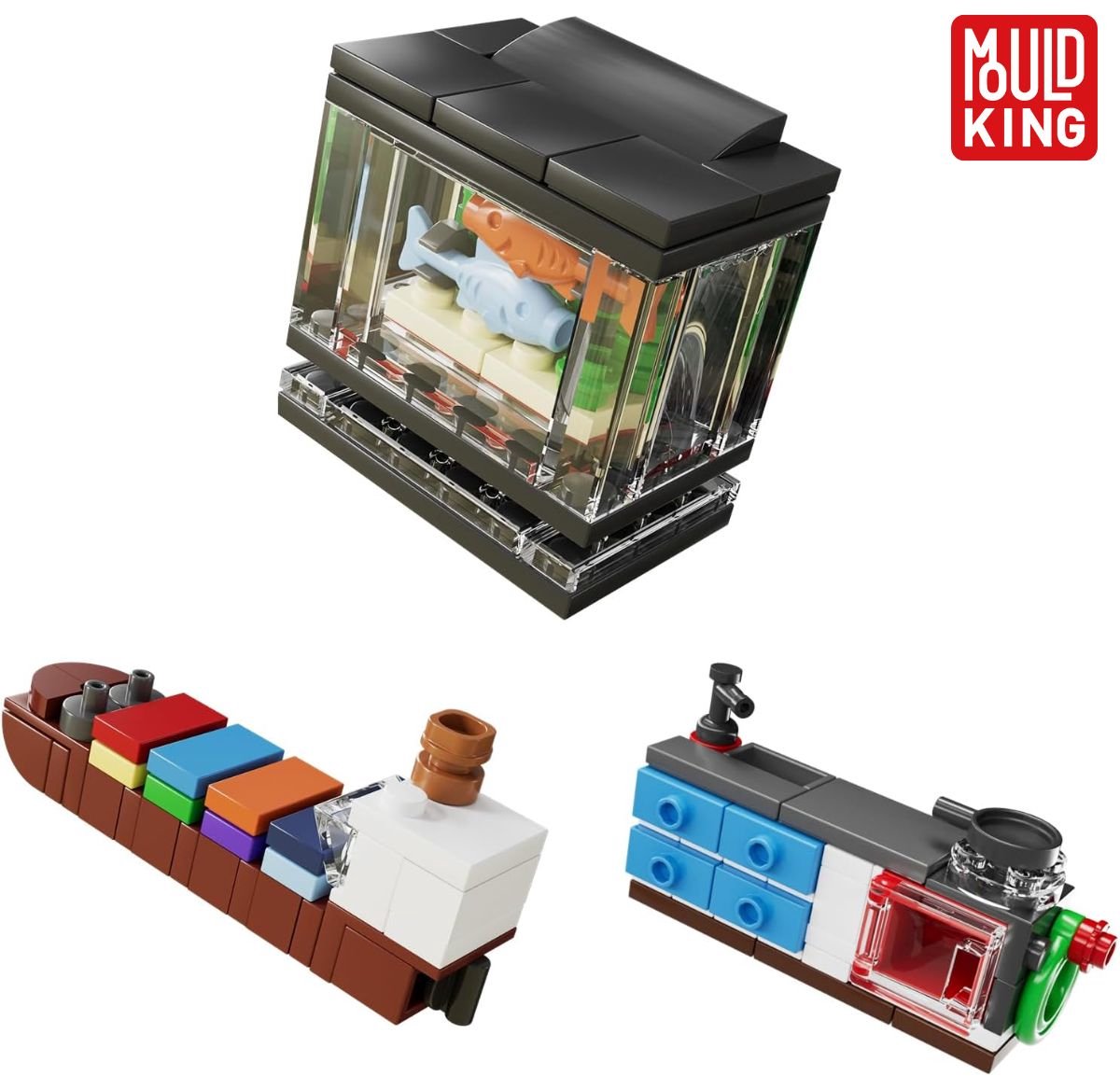 Mould King Kerst adventskalender #2 24-delig 2025 - 2026 aftelkalender bouwset | Incl. mini kerstversiering / decoratie | Creator classic bouwpakket geschikt voor lego | Educatief speelgoed ideas voor volwassenen & kinderen | 725 bouwstenen — afbeelding 8