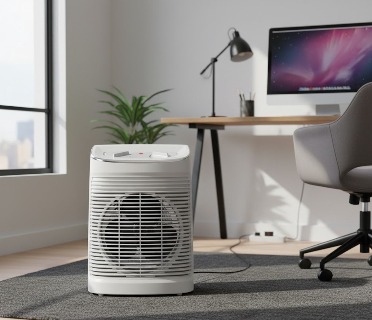 ThermoComfort Deluxe 2400W Keramische Ventilatorkachel - Keramische Ventilatorkachel – Compacte Stille - Medahomestore