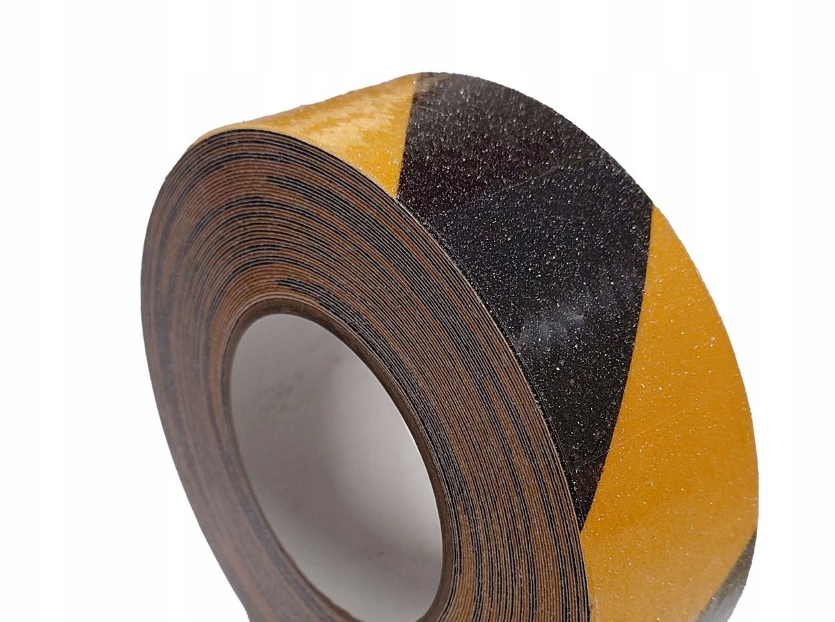 Antislip tape geel-zwart 5cm x 18m - Veiligheid op vloeren en trappen