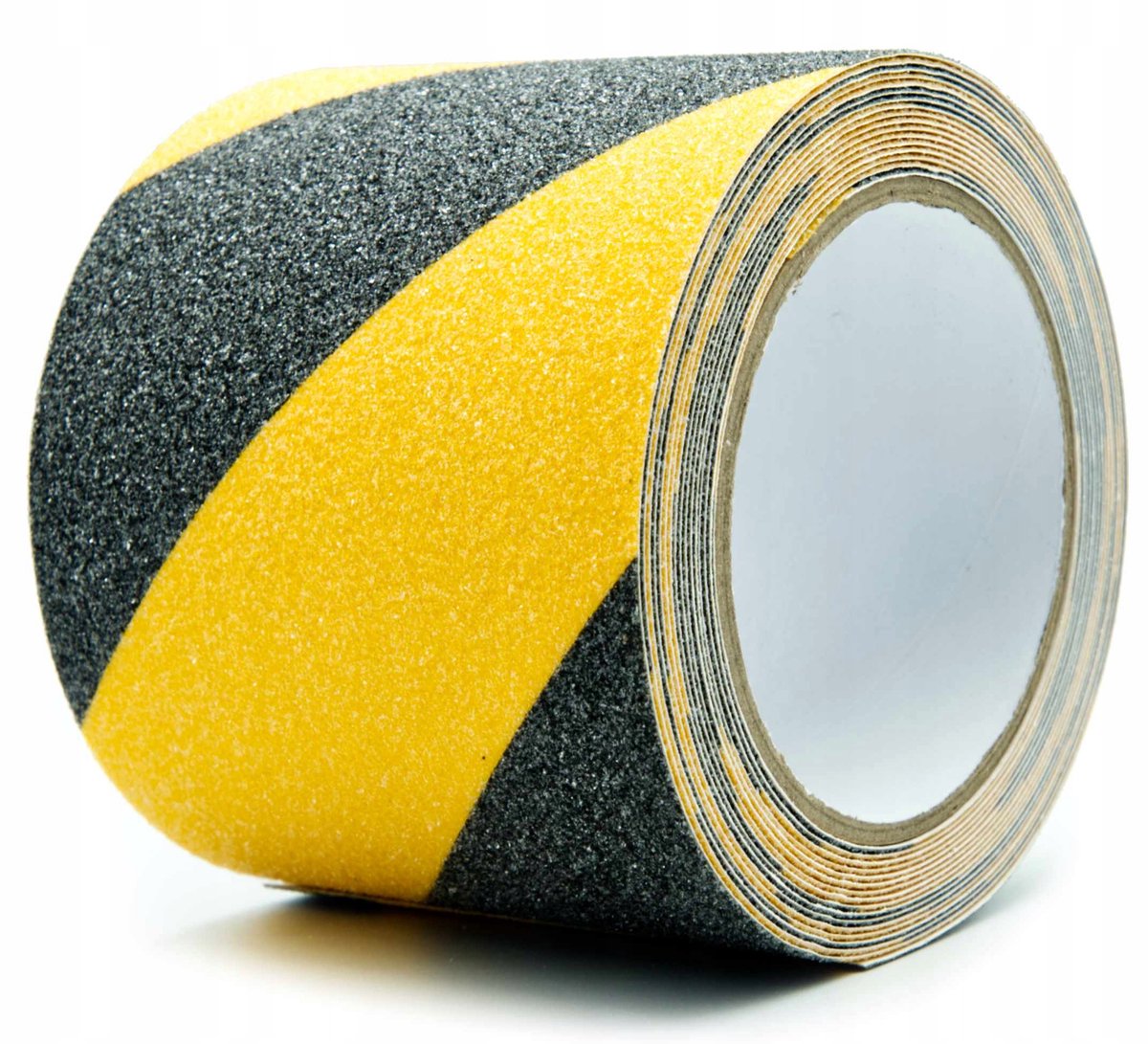 Antislip tape geel-zwart 100mm x 5m, zelfklevend, voor binnen en buiten